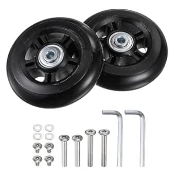 uxcell Replacement Luggage Wheels 84x24mm Suitcase Wheel Repair Kits ...