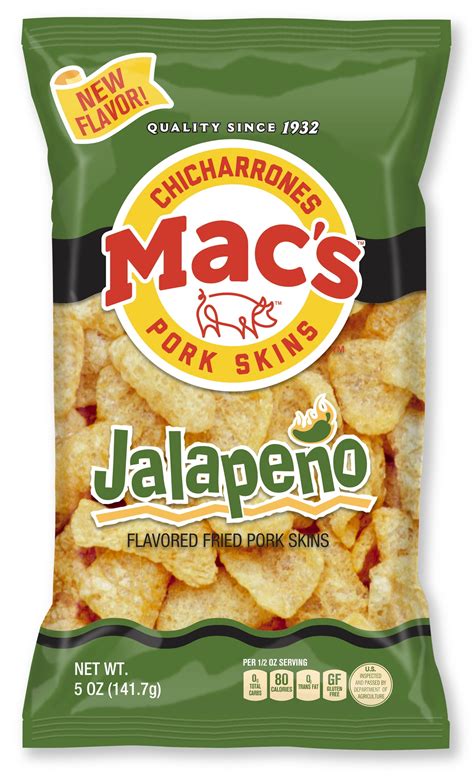 Buy Macs Jalapeno Fried Pork Skins, 5 oz Bag Online at Lowest Price in ...