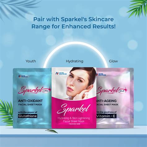 Face Mask for Glowing Skin | Brightening Sheet Mask with Glutathione