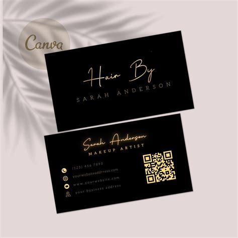 Hair Salon Business Card Design 的图像结果
