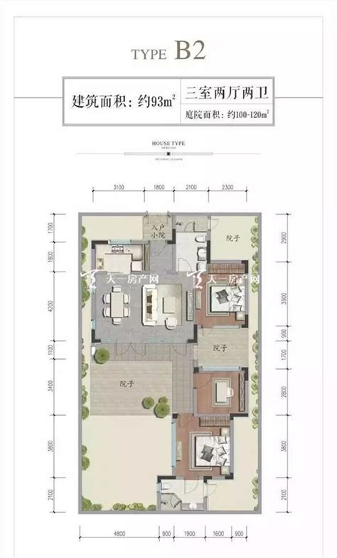 128平方米欧式风格公寓三居室家居装修效果图_太平洋家居网图库