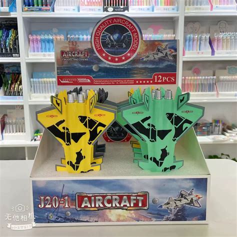 12 PCS - Fighter Bomber Jet pen set ( each Jet has 2 high quality pens ...