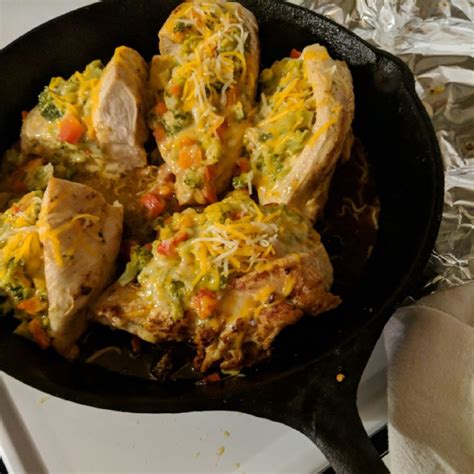 Broccoli Cheddar Stuffed Chicken Breasts