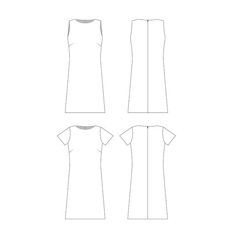 Image result for Simple Shift Dress Sewing Pattern
