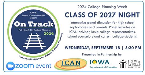 On Track Kick-Off to College Planning - Class of 2027 Night, Online ...