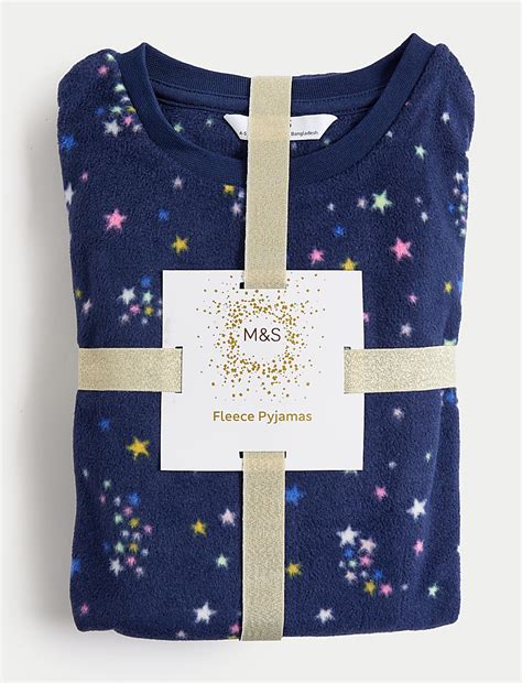 Buy Fleece Star Print Pyjamas (1-16 Yrs) at Marks & Spencer