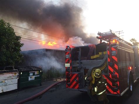 2-Alarm Fire Destroys Vehicles, Damages Building in El Cajon - Times of ...