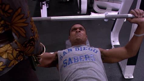 ausCAPS: Pooch Hall shirtless in The Game 1-08 "The Trey Wiggs Episode"