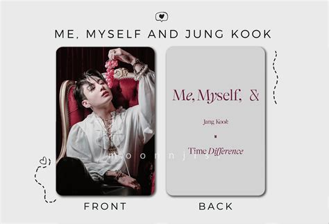 SET 8 Jungkook BTS Photocard | Me, Myself and Jung Kook Behind the ...