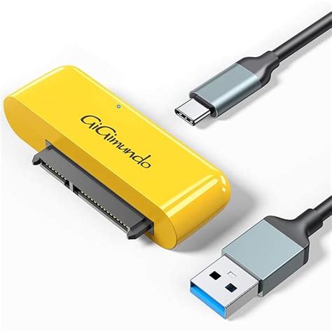 GiGimundo Hard Drive Adapter Cable 2.5” SATA to USB-A 3.0 Cable (Cable ...