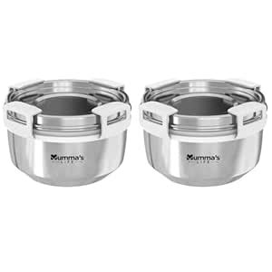 Buy Mumma's LIFE Stainless Steel Airtight Containers With Leak Proof ...