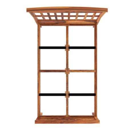 Solid Wood Single Bed in Light Brown Finish (Sheesham wood) – Woodshala