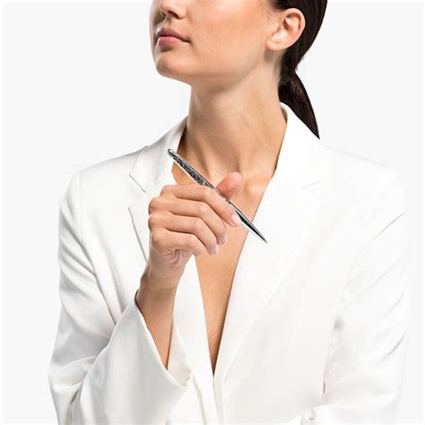 Swarovski Crystalline Nova Ballpoint Pen Gray, Chrome Plated 5534318