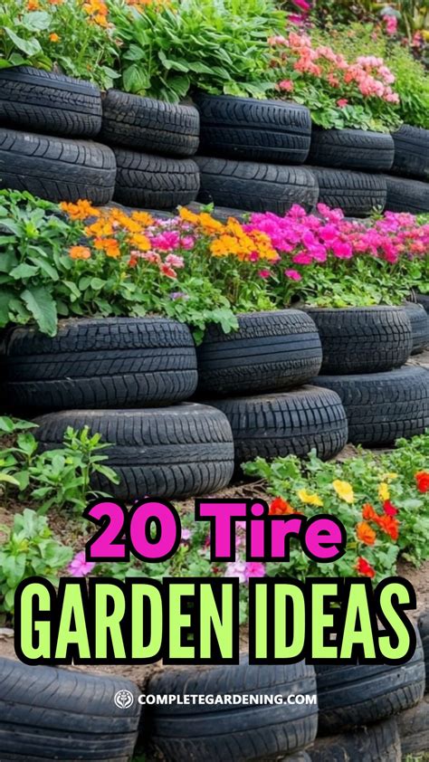 20 Tire Garden Ideas to Transform Your Landscaping - Complete Gardening
