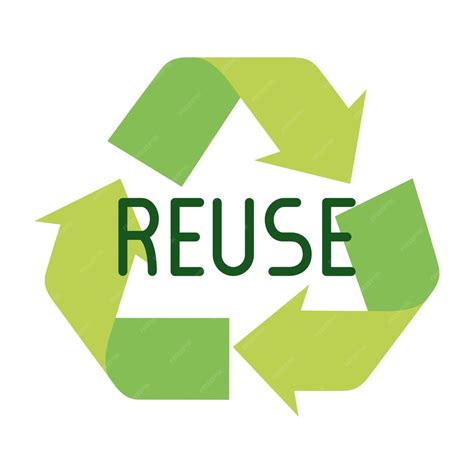 Sinal de reciclagem de reutilização isolado sobre ilustração vetorial de fundo branco | Vetor ...