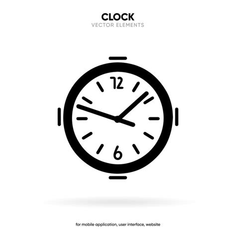 3D-Zeit- und Uhrensymbol für Datum, Zeit, Ära, Dauer, Zeitspanne ...