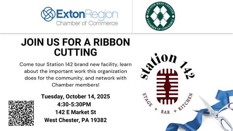 Grand Opening Ribbon Cutting at Station 142, 142 E Market St, West ...