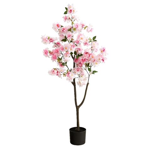 Nearly Natural 4-ft Cherry Blossom Artificial Tree in the Artificial ...