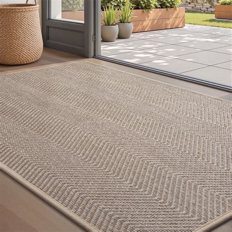 FEELHOME Door Mats for Inside 24"x35" Non Slip Rubber Welcome Mat for ...