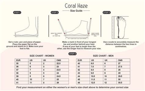 Coral Haze - Buy Designer Punjabi Juttis Online - Size Chart
