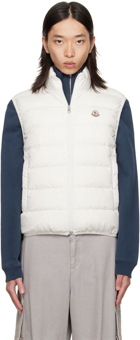 Moncler: Off-White Contrin Down Vest | SSENSE India