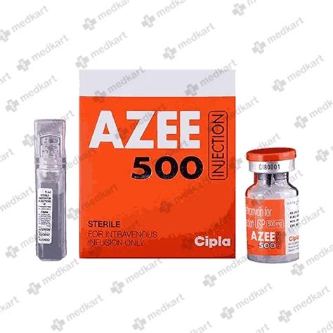 AZEE 500MG VIAL INJECTION 5 ML : View Price, Combination and ...