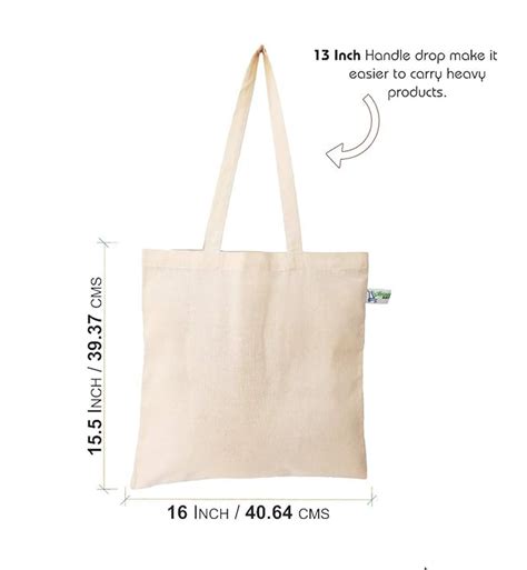 Natural Cotton Tote Bag | Eco-Friendly Reusable Canvas Bag – Neha ...