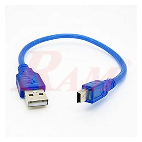 USB Mini Cable Shielded 0.3m | RAM Electronics website