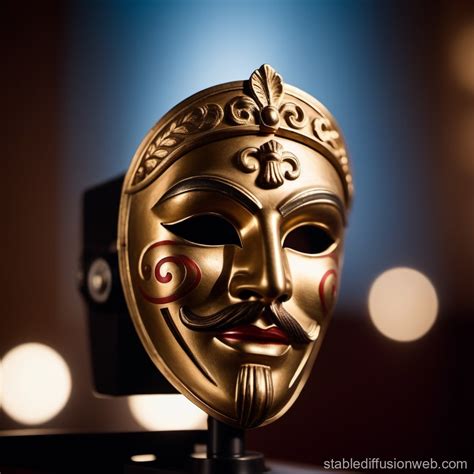 Greek Drama Mask on Movie Projector | Stable Diffusion Online