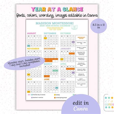 25 26 Jcps School Year Calendar - Etsy Canada