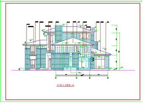 1170平米三层别墅房屋设计建筑设计cad施工图（含效果图）_别墅建筑_土木在线