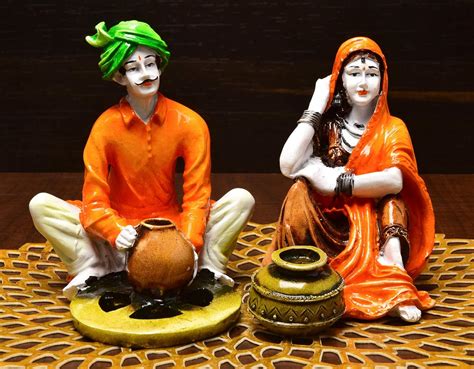 Buy Karigaari India Handcrafted Traditions of Rajasthani Lady with ...