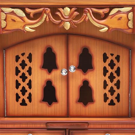 Divya Darshan Floor Rested Pooja Mandir For Home with Door – DZYN ...