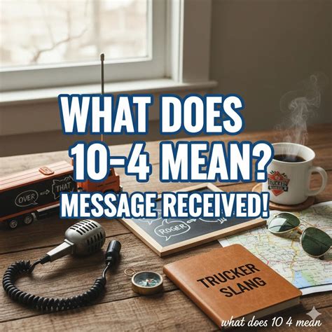 What Does 10-4 Mean? Definition, Usage & Fun Examples