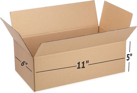 JIA INDUSTRIES Corrugated Brown Square Box_Size: 5X5X11 Inch-Pack of 10 ...