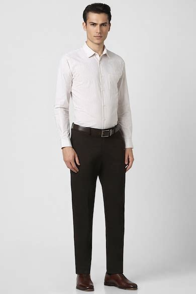 Buy Men White Slim Fit Shirt Online - 39627852 | Peter England