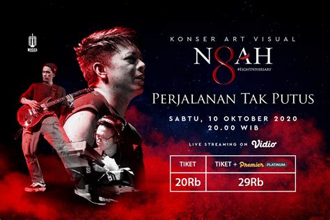 Streaming Live Konser Noah 2020 #Eightniversary 'Perjalanan Tak Putus'