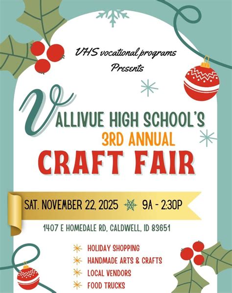 Vallivue HS Holiday Craft Fair - 3rd Annual, Vallivue High School ...