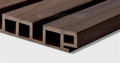 TimberClad WPC Trio Light Walnut Panels | Luxewood India