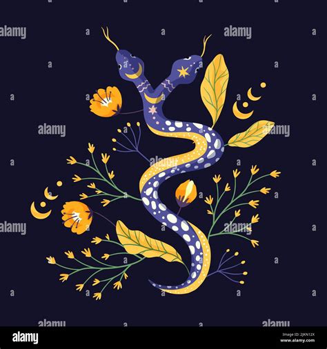 Two Headed Snake Art