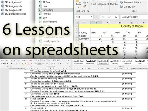 Image result for Lessons On Excel Spreadsheets