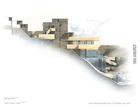 Falling water house | Frank lloyd wright architecture, Falling water ...
