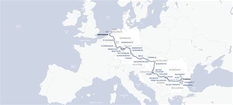 Danube River Europe Map