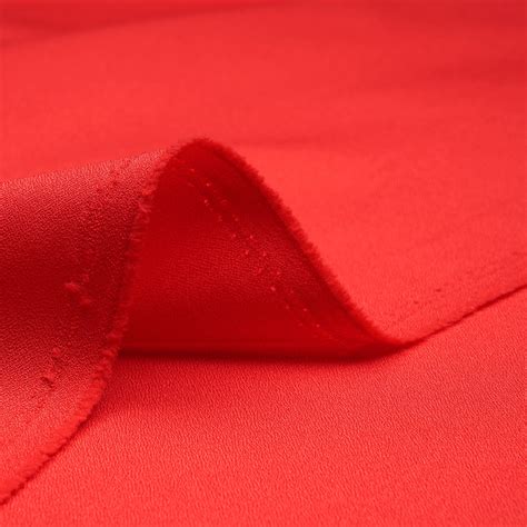 Buy Red Alert Solid Dyed Imported Amazon Moss Crepe Fabric (60" Width ...