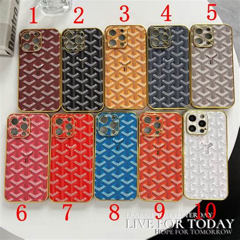 High Quality Goyard Phone Case with Camera Cover - Luxury Handcrafted ...