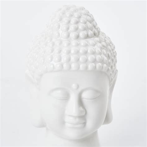 Buy Noor Ceramic Buddha Head Figurine from Home Centre at just INR 399.0