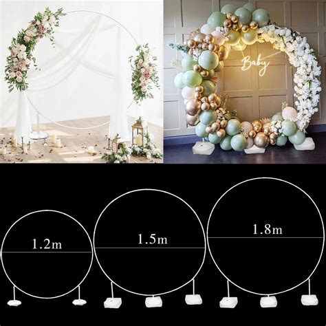 Round Balloon Arch Balloon Circle Stand Holder Frame Ring Birthday ...