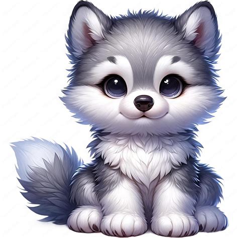 Adorable Wolf Clipart Bundle: Nursery Wildlife Art (digital Download ...