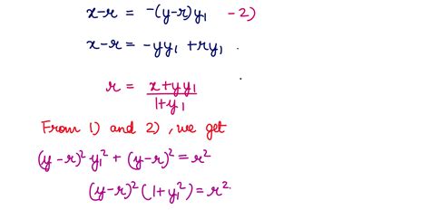 Q28. Find the differential equation of all circles in the touches both ...