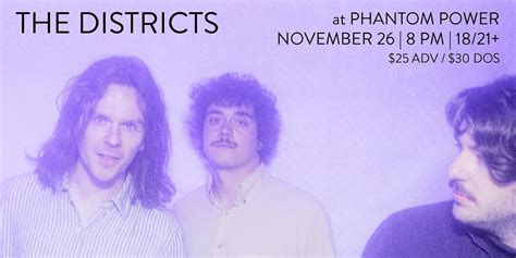 The Districts with Sham and The Scouts, Phantom Power, Millersville ...